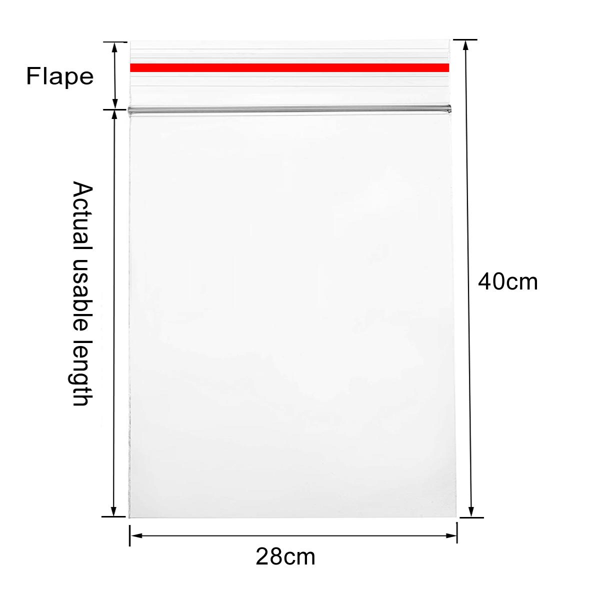 

100 шт., самозапечатывающиеся прозрачные целлофановые пакеты, закрывающиеся пластиковые полиэтиленовые пакеты с застежкой-молнией с красными краями, полиэтиленовые пакеты для фотографий, открыток, ювелирных документов, хлебобулочных изделий, печенья, конф