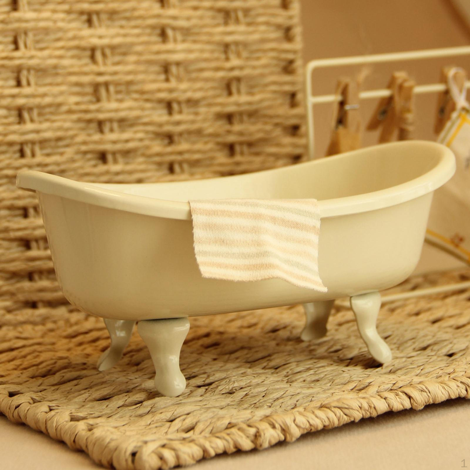 

1/12 Аксессуары для ванной комнаты Мини-ванна для кукольного домика Bathtub