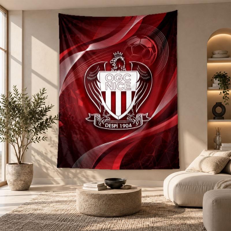Decorative Tapestry,OGC Nice FC Printed Wall Art, Lightweight Wall Hanging For Bedroom Background