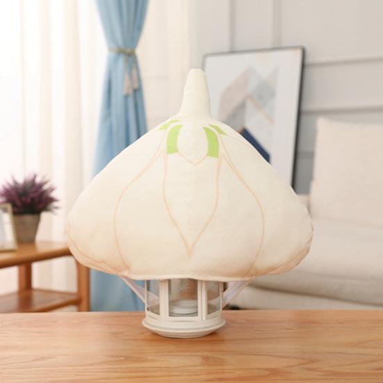 Cartoon Headgear Cute Soft Garlic Head Hat Holiday Performance Headwear Unisex Cloth Headdress Photography Cosplay Props Halloween Gift