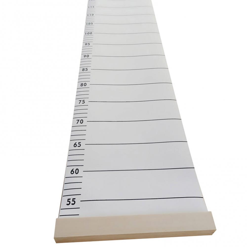 Children Height Ruler Canvas Hanging Growth Chart Kid Room Wall Growth Charts Baby Hanging Decorative Chart Height Measure Ruler