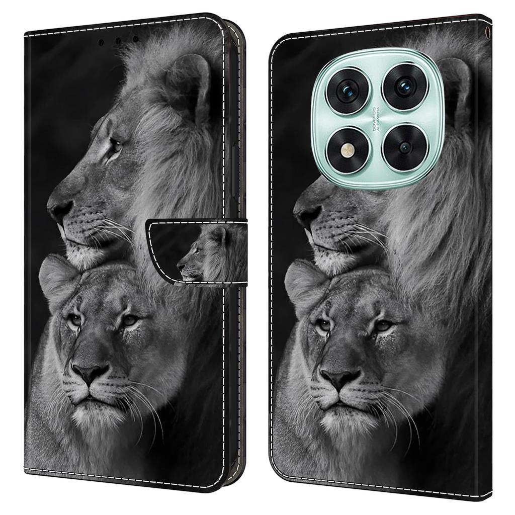 For Xiaomi Redmi Note 14 Pro 5G Case Magnetic Clasp 3D Pattern Leather Wallet Phone Cover