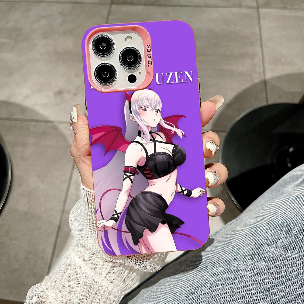 Mato seihei no slave Uzen Kyouka Handyhülle für iPhone 17 16 15 14 13 12 11 X XR XS 8 7 Air Pro Max Plus Durchsichtige Rosa Hülle