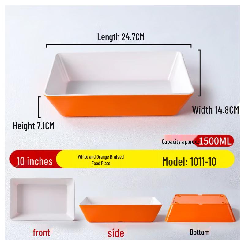 KeMeiRuiTe Melamine Display Tray for Cooked Food