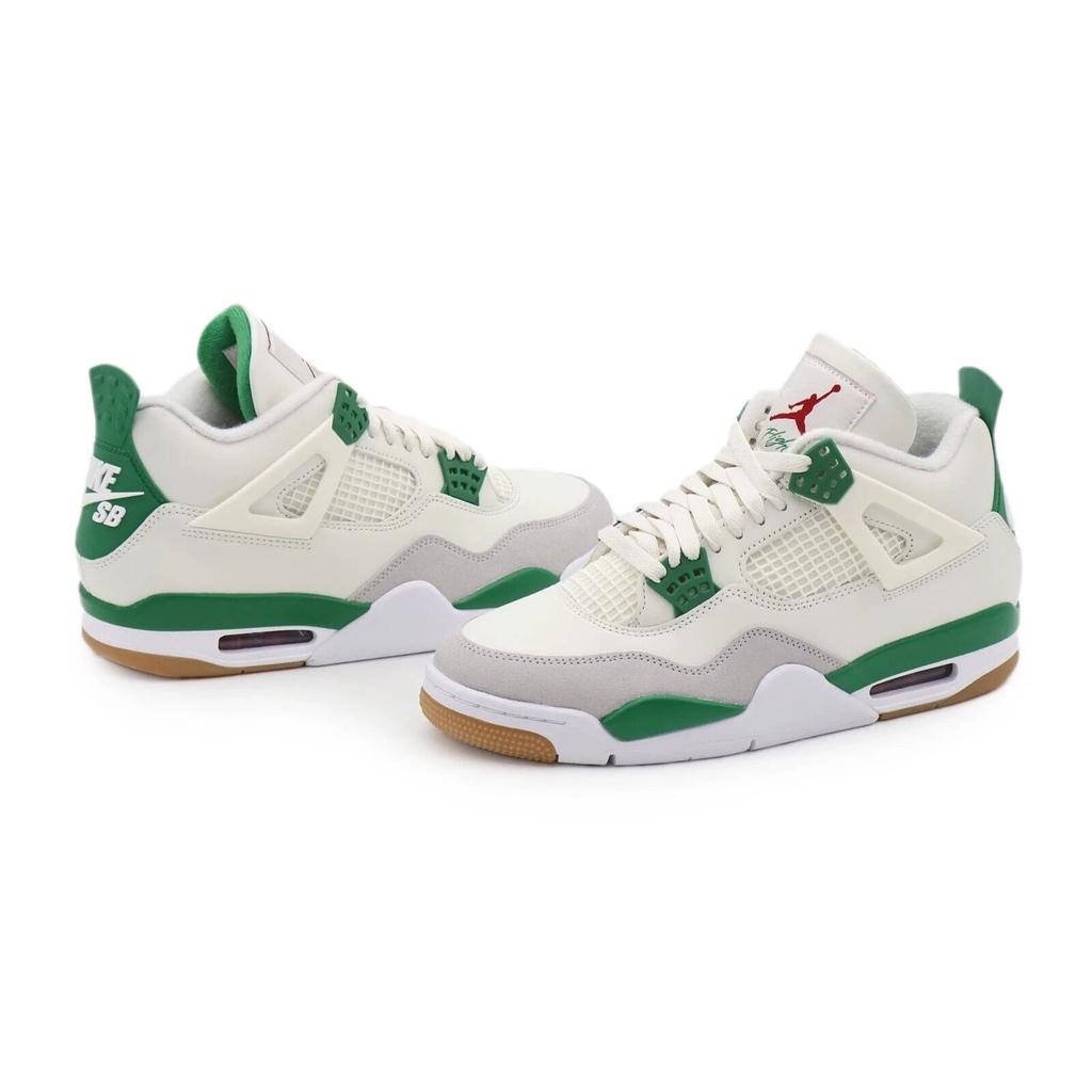 DR5415-103 Nike Air Jordan 4 Retro SB Low Pine Green White Sail (Men's)