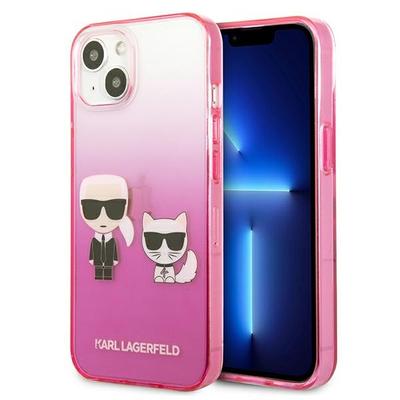 Karl Lagerfeld KLHCP13STGKCP iPhone 13mini 5.4" Hardcase Pink/pink Gradient Ikonik Karl & Choupette