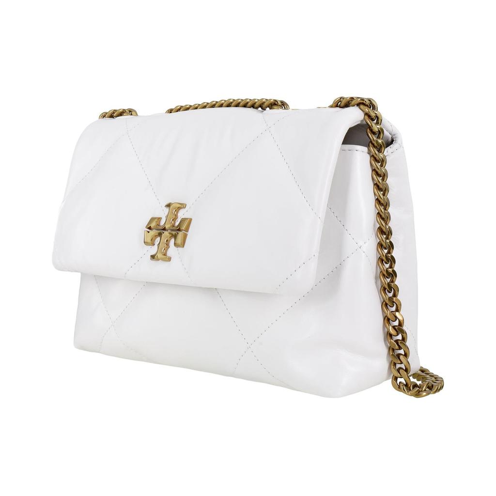 Tory Burch Kira Chain Shoulder Bag Flap Closure Napa Leather Crossbody Women bags White 154706-100