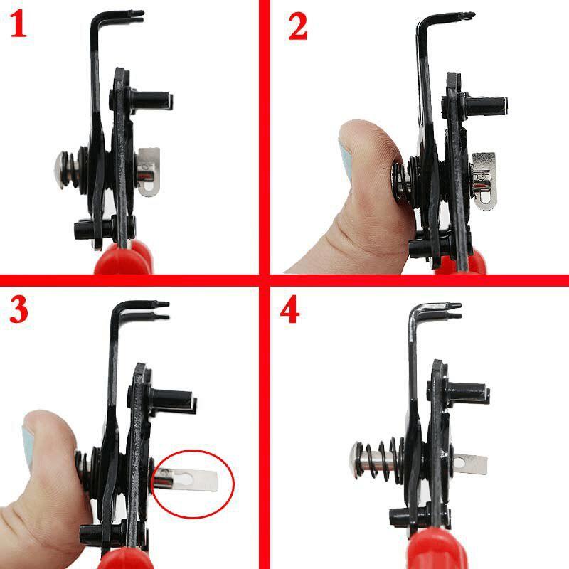 1Pc 4 in 1 Professional Flexible Head Circlip Plier Snap Ring Pliers Set for Retaining Clip Maintenance Wire Stripper