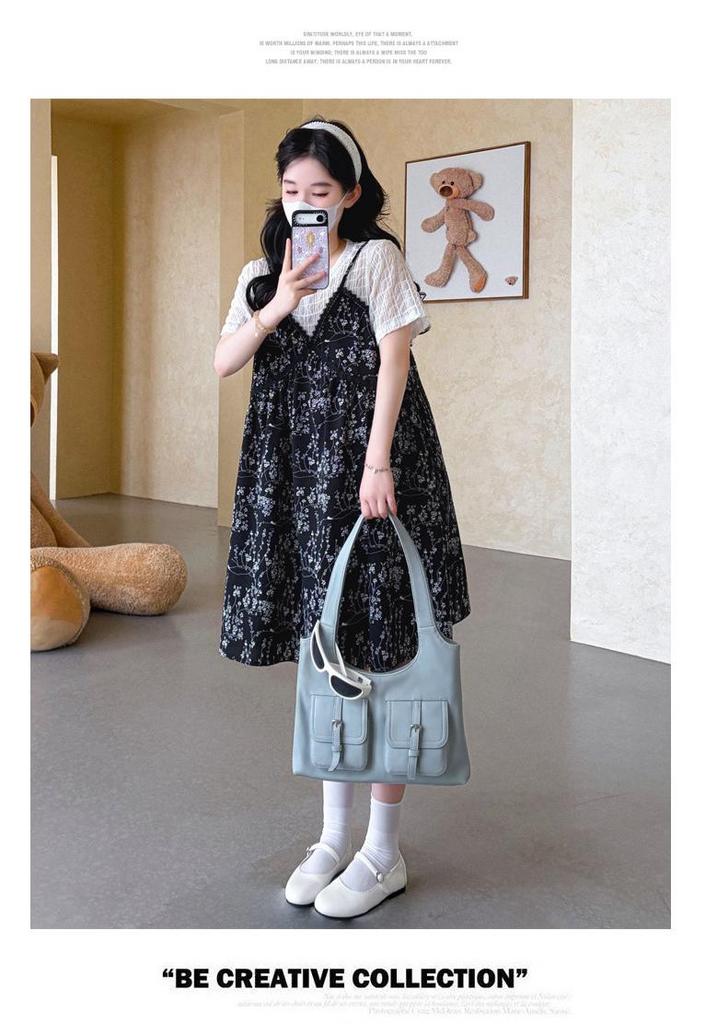 2026 Summer Minimalist Maternity Loose Two-Piece Dress