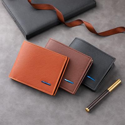 Men's Wallet Fashion Short Middle-aged Young People Simple Multi Slot Horizontal Bus Bank Card Bag