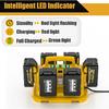 6-Ports for Dewalt Battery Charger, 20V/60V Simultaneous Charging ,Compatible with DCB200,DCB203,DCB204,Rapid Charger Station