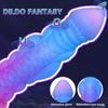 Liquid Silicone Dragon Scale Luminous Dildo Unisex Anal Plug SM Adult Toy