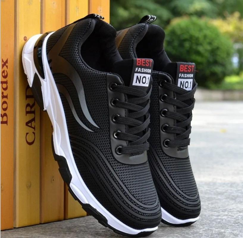 

Мужская обувь Повседневные кроссовки Кроссовки для бега на открытом воздухе для мужчин Новые нескользящие спортивные мужские дышащие кроссовки на шнуровке Кроссовки для ходьбы 39