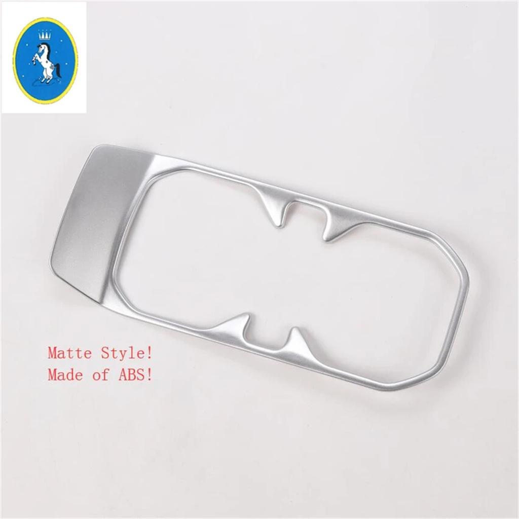 Matte Dekorationsblende für Becherhalter am Vordersitz, Verkleidung für Jeep Wrangler JL 2018 - ABS Innenraum-Umbaukit Zubehör