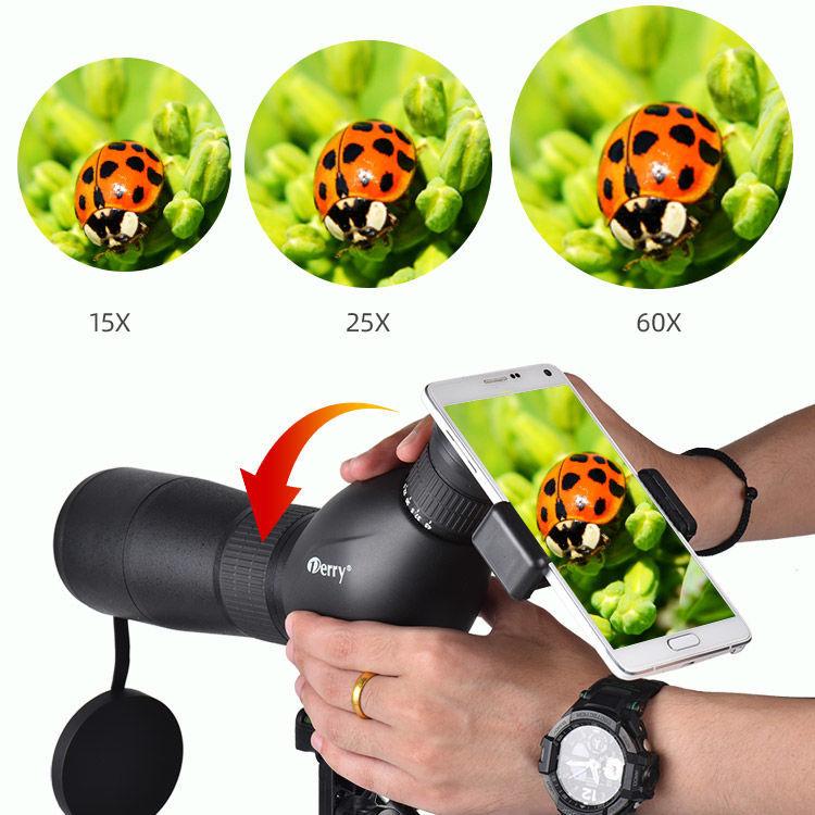 60x Monokulares Hochleistungs-High-Definition-Nachtastronomisches Teleskop mit Mondbeobachtung und Handykamera