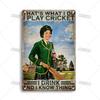 Mfoever Tin Sign Artisian SPORT Metal Sign Tennis Tin Poster Decorative Plate Badminton Cricket Pickleball Plaque Wall Decor Garage Bar Pub Club
