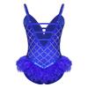 Body da Donna Scintillante con Strass e Piume Scollo a V Profonda Spalline Sottili Regolabili Body con Spalline Incrociate Schiena Scoperta per Nightclub Festa Spettacolo sul Palco