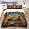 Muslim Pattern Bedding uilt Set uilt Cover Pillowcase Home Decoration Birthday Gift (1 * duvet cover + 2 * pillowcase  without core)129