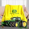 John Deere Logo Design Decke Geeignet für Sofas, Betten, Büros und Camping - Perfektes Geschenk für Halloween Weihnachten
