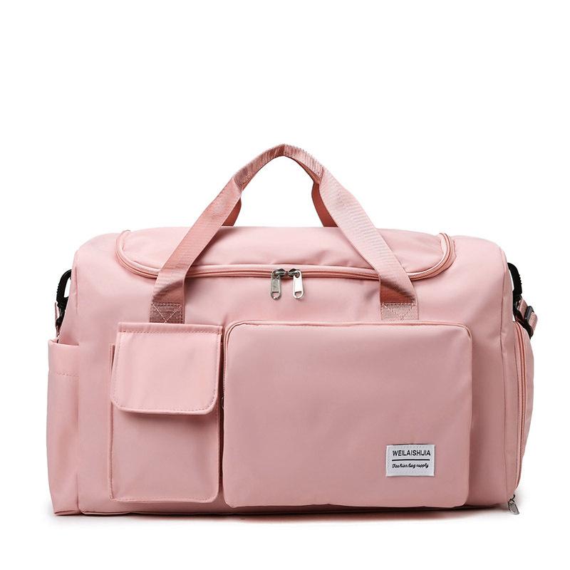 

Дорожная сумка Влажная и сухая разделительная сумка для занятий йогой и фитнесом светло-розовый