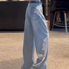 Women's Summer 2025 Curved Blade Narrow Leg Jeans - Plus Size, Hot Selling, Straight & Wide Leg Options Available.