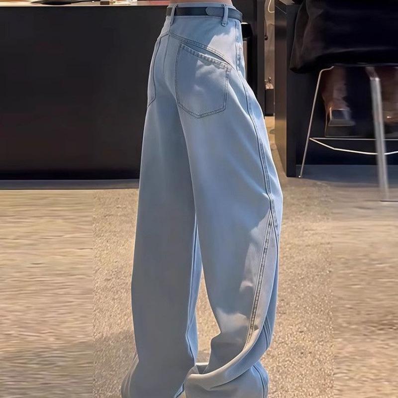 Women's Summer 2025 Curved Blade Narrow Leg Jeans - Plus Size, Hot Selling, Straight & Wide Leg Options Available.