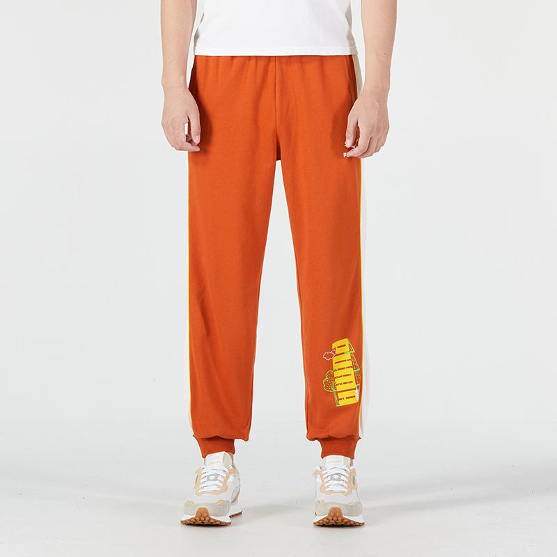 Puma Pantaloni de sport tricot Jogger cu logo Pantaloni pentru bărbați Portocaliu 538781-64