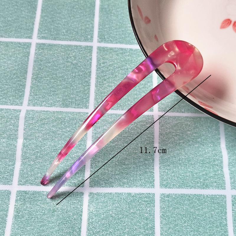 Fashion Hairpin Hair Sticks Women Hair Clip Elegant Colorful Acetate Hair Clips Girls Hair Sticks Hair Accessories Hairpin New