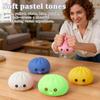 Cute Bubble-Blowing Squeeze Bun With Steamer Basket Toy Squishy Dumpling Stress Relief Fidget Toy Gift