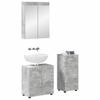 Bathroom Furniture Set TULUM 3 pcs Concrete Grey 60 x 34 x 63 cm