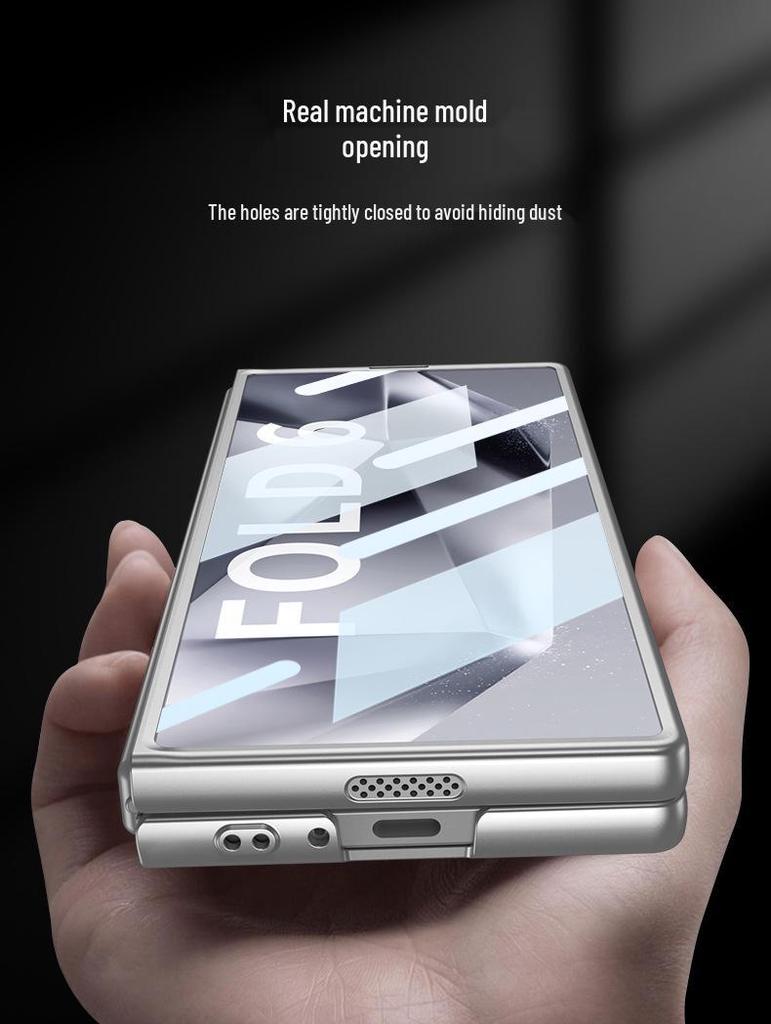 Samsung Z Fold 6 Foldable Screen Frosted Case & Lens Protector