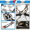 Outdoor Snow Mountain Crampons: Anti-Slip Stainless Steel, Wear-Resistant, 8/12/18/19-Tooth Options