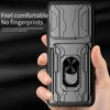 For Infinix GT 20 Pro 5G Case PC+TPU Kickstand Phone Back Cover with Camera Slider
