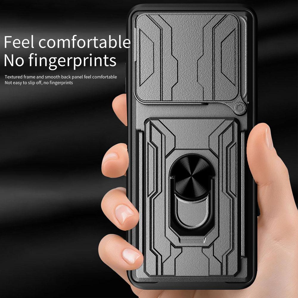 For Infinix GT 20 Pro 5G Case PC+TPU Kickstand Phone Back Cover with Camera Slider