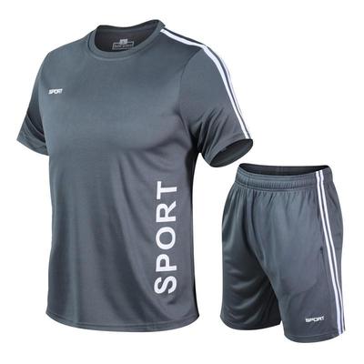 Herr Sommar Snabbtorkande Sportdräkt: Lös passform kortärmad t-shirt för löpning och fitness