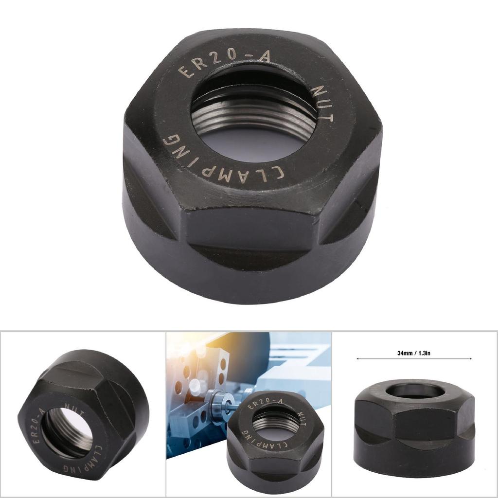 High Quality 20A/16A/11A Collet Clamping Nuts For CNC Milling Chuck Hold Lathe ( 20A)