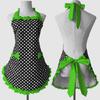 Women's Cake Apron Fashion Bowknot Apron for Women Girls Retro Kitchen Cooking Apron with Pockets Mother's Day Gifts