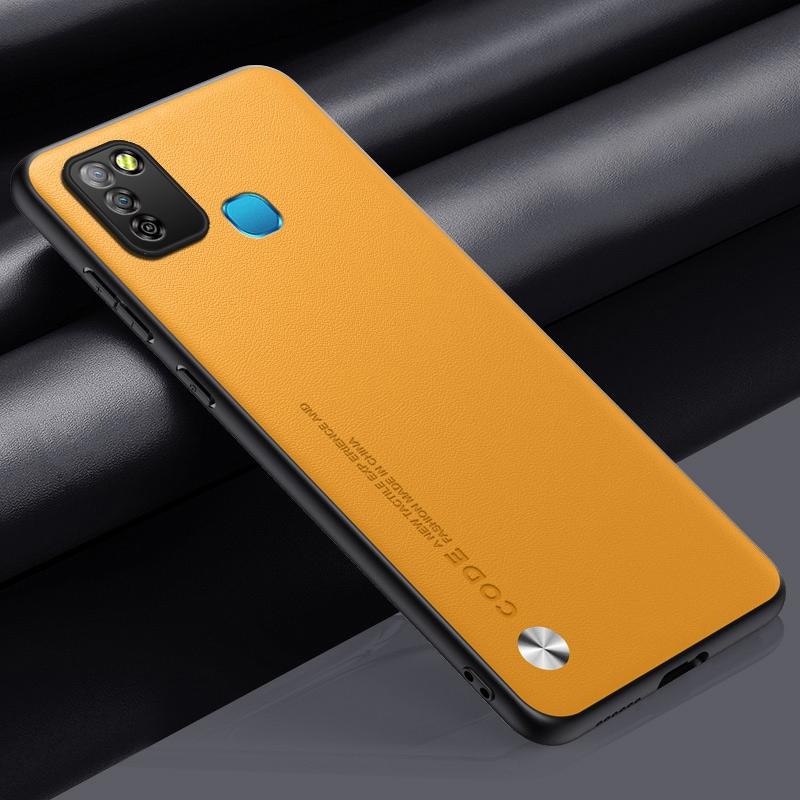 Luxury PU Leather Case For Infinix Hot 10 Lite Smart 5 Matte Cover Silicone Full Protection Phone Case For Infinix Smart 5 Coque