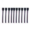 In-Stock RGB LED Strip Connector: 4-Pin Ribbon Cable with Pins - Diverse Colors
