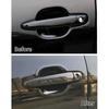 Carbon Fiber Bedrukte Auto Buitendeurklink Cover Deurkom Sierlijst Voor Toyota Land Cruiser Prado J120 2002 2005 2009