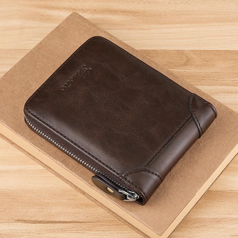 2022 New Wallet Men's Short Zipper Coin Bag Small Money Wallet Women's Wallet Youth Card Bag Student Tide