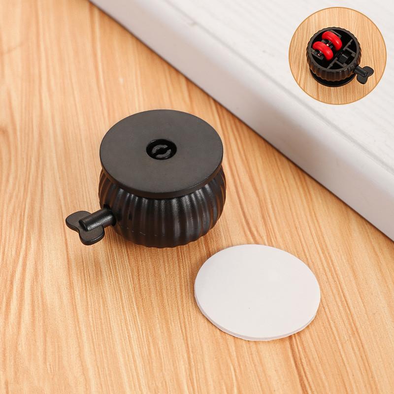 

4 шт. самоклеящиеся мебельные ролики колеса бесшумные колеса универсальные колеса вращение на 360° прочные несущие с тормозами чёрный