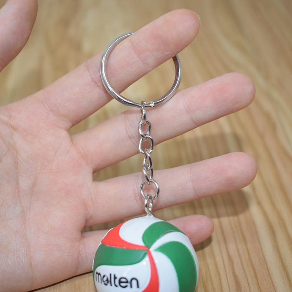PVC Volleyball Key Chain Mini Ball Car Keyring Kids Gift Car Ornament  School Reward for Kid
