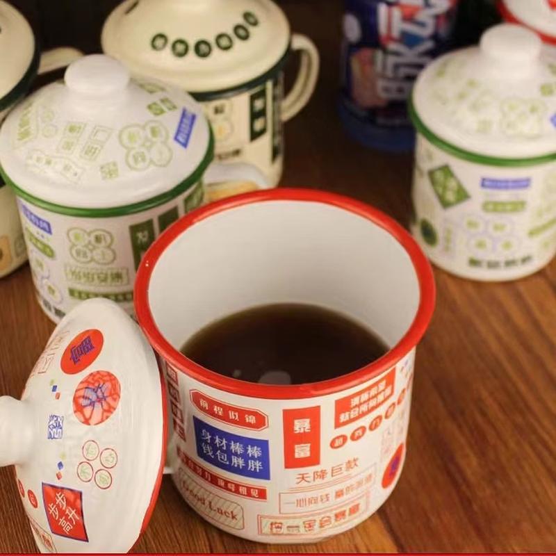 OLOEY Retro Enamel Mug