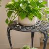 Round Plant Stand with Openwork Tabletop Long-Lasting for Hotel, Entryway