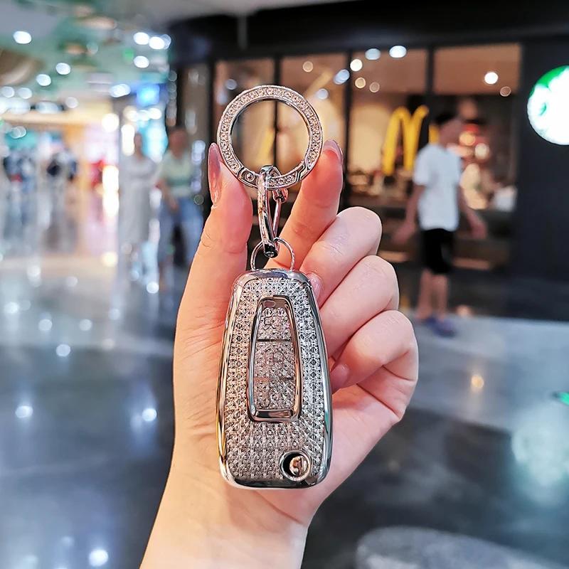 Suitable For Ford Mondeo Keycase Focus Edge Explorer Fiesta Escort Taurus Ecosport Keycover Keyshell Keychain Car Key Bag