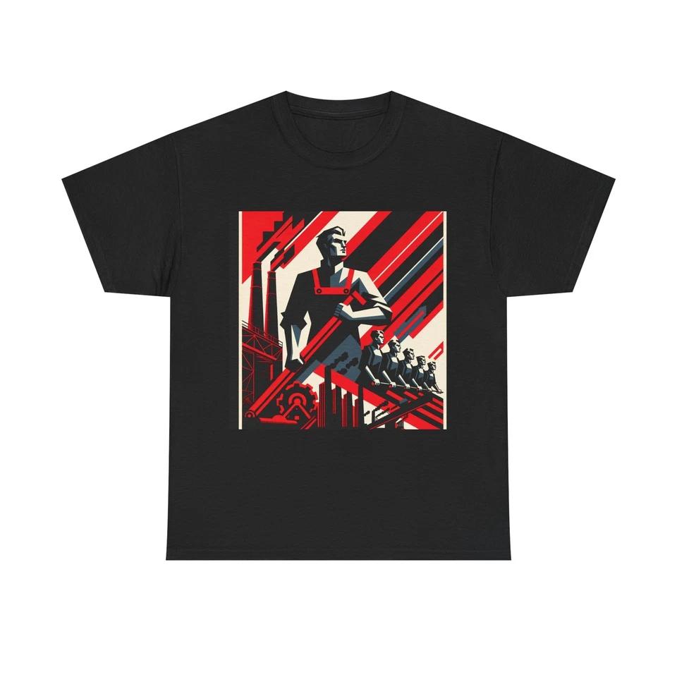 Unisex Adult T Shirt Constructivism Revolutionary Poster Art 3XL