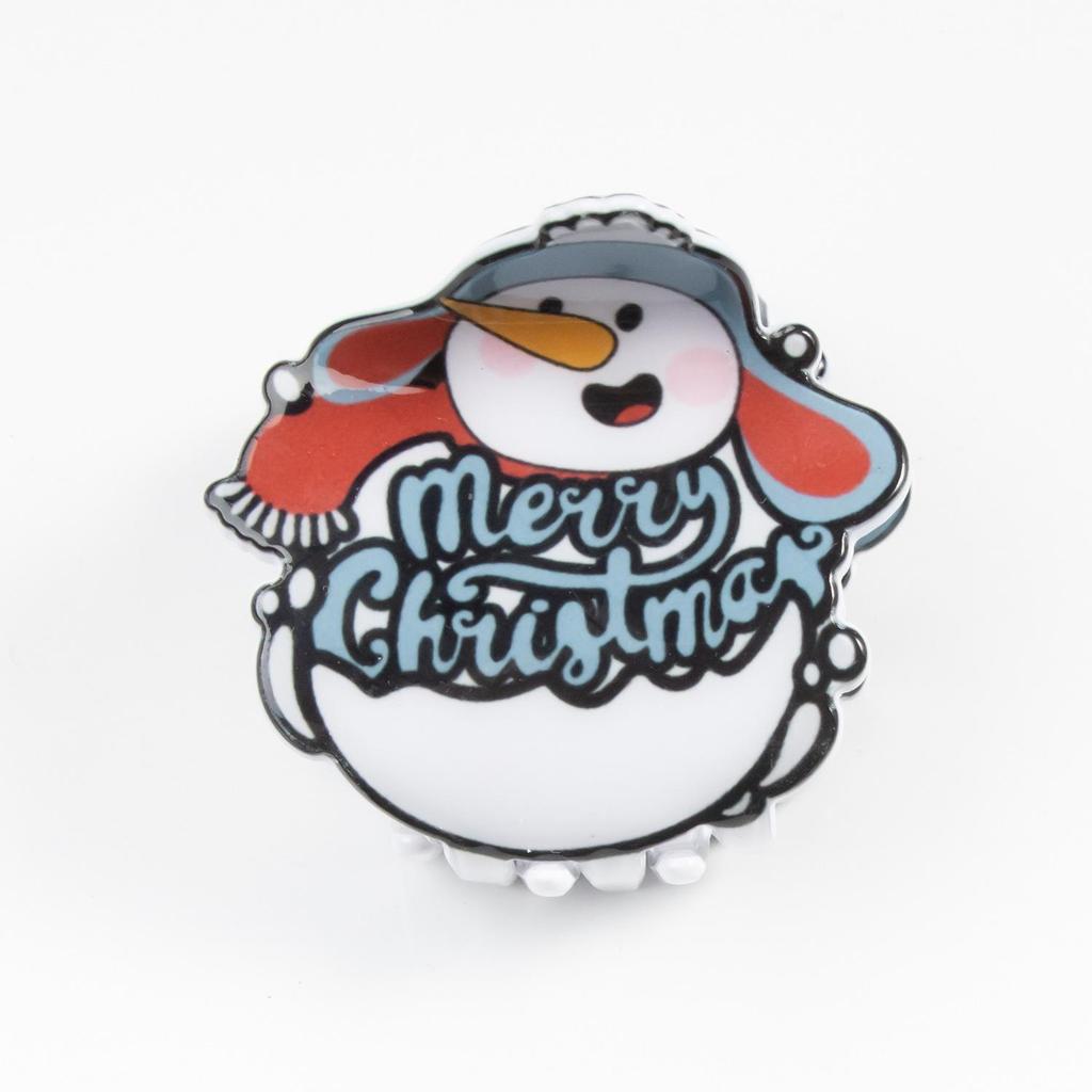 Bamboo Yao Jewelry: Cute Snowman, Ghost, and English Letter Hair Clips & Claw Clips for Christmas