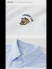 6633 Men's Oxford Long-Sleeve Embroidered Casual Shirt Jacket