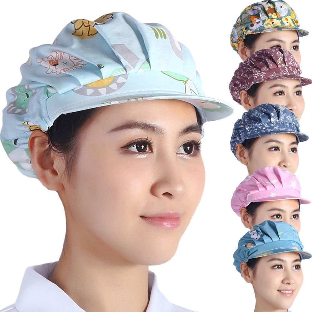 

Cotton Chic Work Cap Dustproof Hair Nets Hat New Cooking Chef Cap Kitchen 07